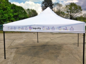 Nůžkovy stan 2x3 s potiskem