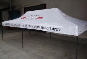 Nůžkovy stan 2x2 s potiskem