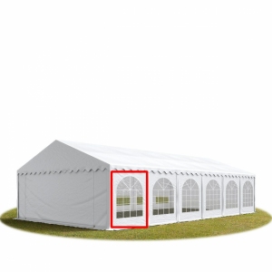 Ściana PVC 2x2m okno półokrągle